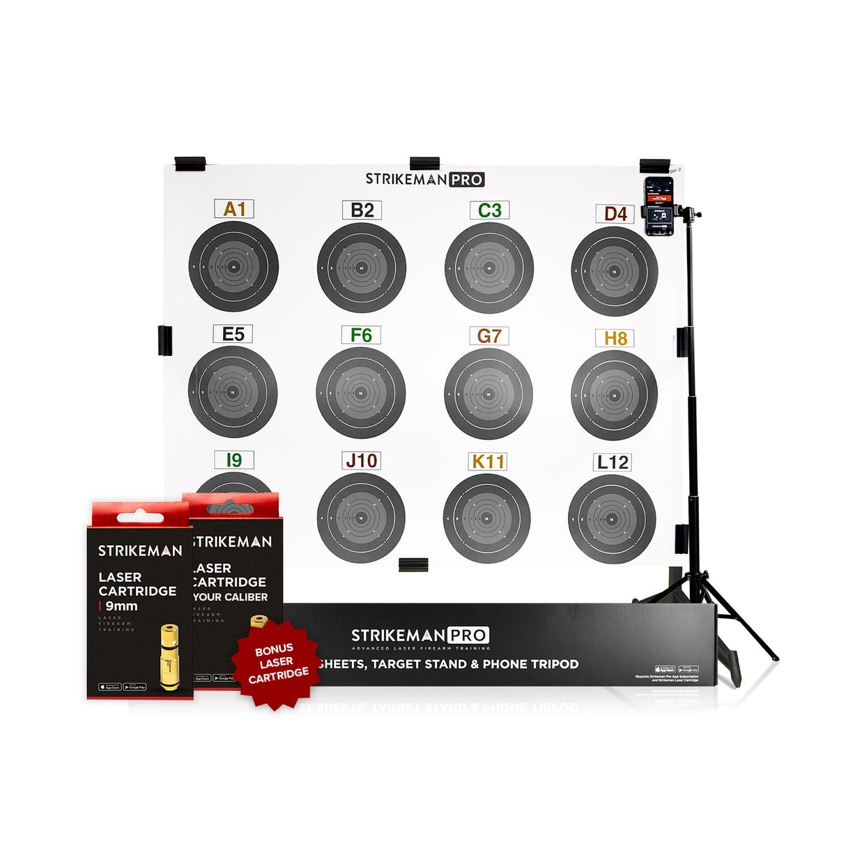 Strikeman Pro Advanced Laser Firearm Training System Gift Bundle