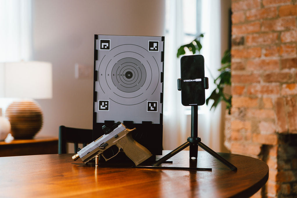 Strikeman target and phone setup